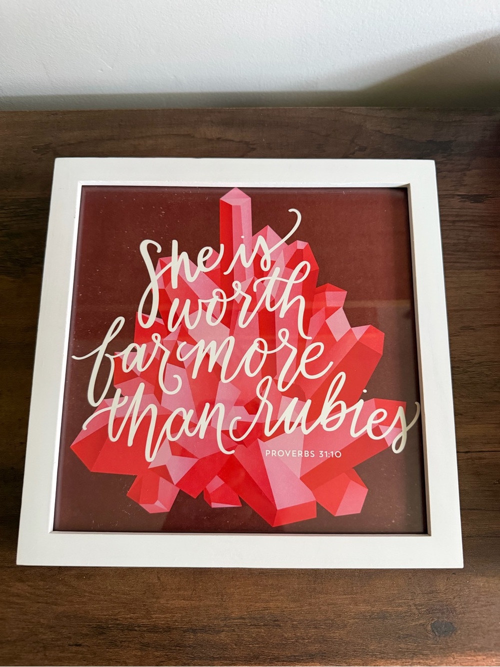 Bible Verse Wall Art Framed Proverbs 31:10